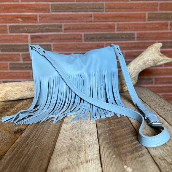 Handmade Boho Bag, Leather Crossbody Bag, - Picture 6 of 10